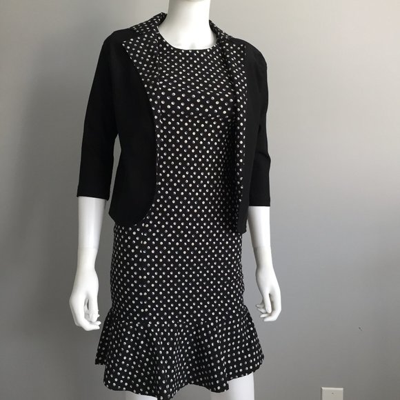Blazer & Dress Polka Dot set - Petite Blazer - Picture 1 of 7